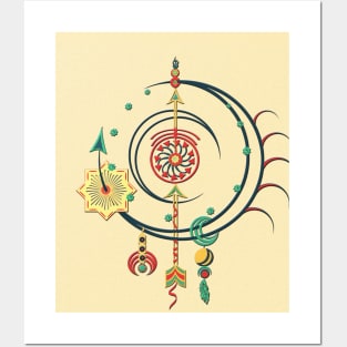 Vintage Geometry Ornament Posters and Art